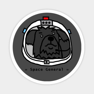 Space General Fergus the Dog Portrait Magnet